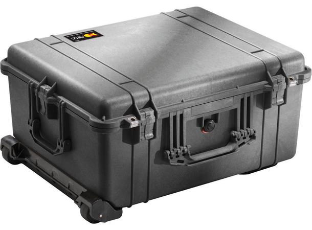 PELI CASE 1610 sort uten skum Innv. mål: 551x422x268 mm
