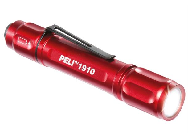 PELI 1910B 1AAA LED-lykt, RØD, 72 lumen LAGERSALG