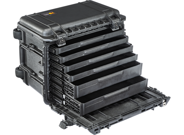 PELI CASE 0450 SD4 med 4 stk lave og 2 stk høye skuffer