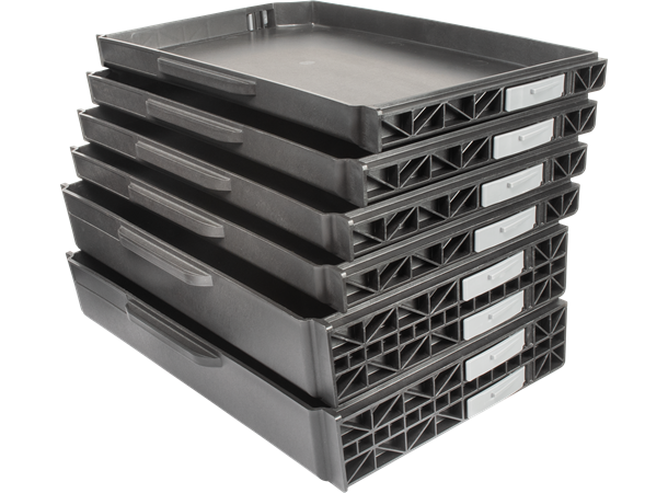 PELI CASE 0450 SD4 med 4 stk lave og 2 stk høye skuffer