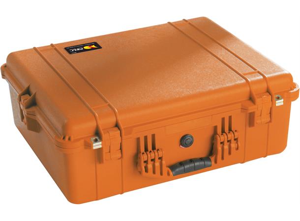 PELI CASE 1600 m/skum, oransje Innv. mål: 546x420x202 mm