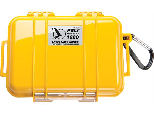 PELI 1020 MICRO CASE gul innv. mål: 137x92x43 mm