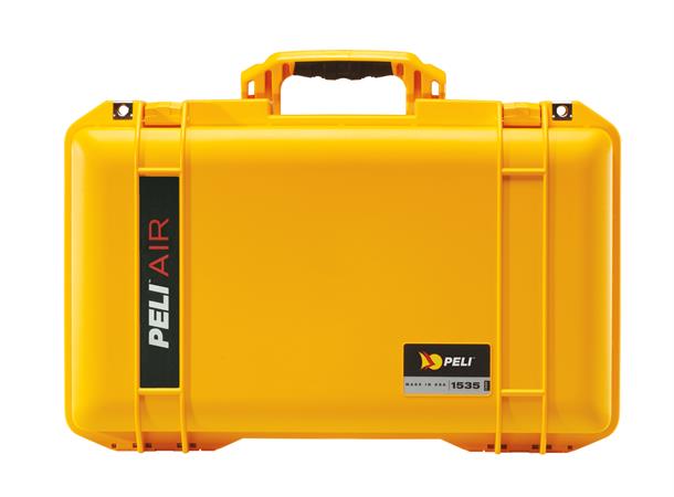 PELI Air Case 1535 gul, uten skum Innv. mål: 518x284x183 mm