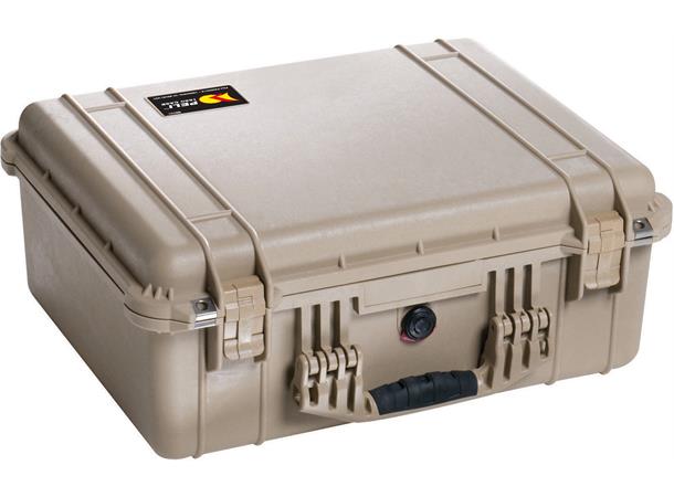 PELI CASE 1550  u/skum, Desert Tan SPESIAL (MIN. 96 STK)