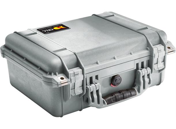 PELI CASE 1450 grå uten skum Innv. mål: 374x260x154 mm