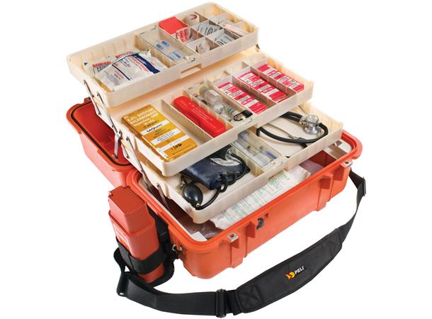 PELI CASE 1460EMS m/skuffer, oransje SPESIAL (MIN 20 STK)