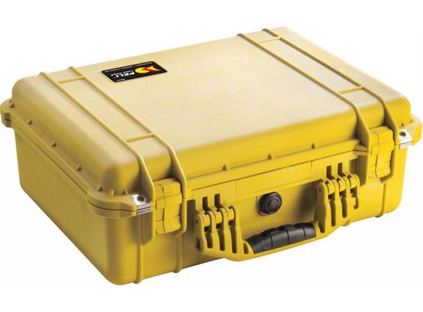 PELI CASE 1520 u/skum, gul Innv. mål: 449x318x171 mm