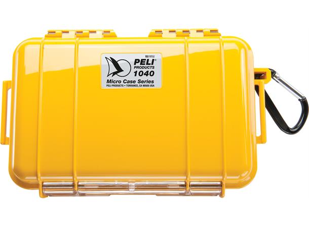 PELI 1040 MICRO CASE gul Innv. mål: 165x98x44 mm