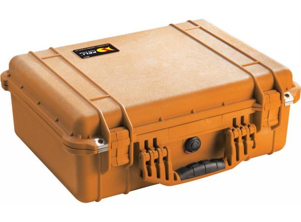 PELI CASE 1520 oransje u/skum Innv. mål: 449x318x171 mm