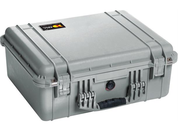 PELI CASE 1550 grå uten skum Innv. mål: 473x360x196 mm