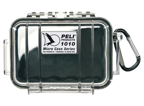 PELI 1010 MICRO CASE sort/klar innv. mål: 111x75x43 mm