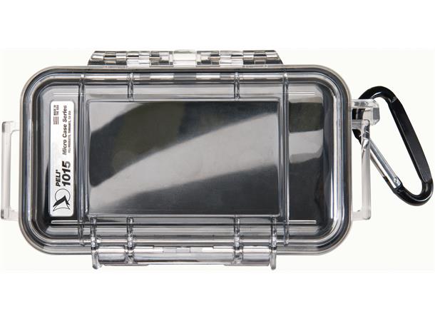 PELI 1015 MICRO CASE, sort/klar innv. mål: 131x67x35 mm