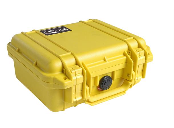 PELI CASE 1200 m/skum, gul Innv. mål: 235x181x105 mm