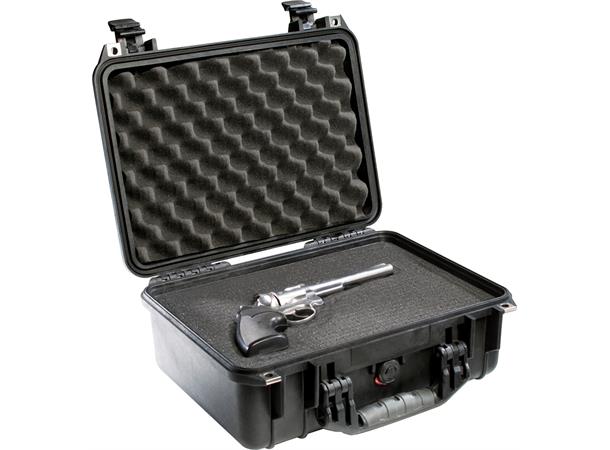 PELI CASE 1450 m/skum, sort Innv. mål: 374x260x154 mm