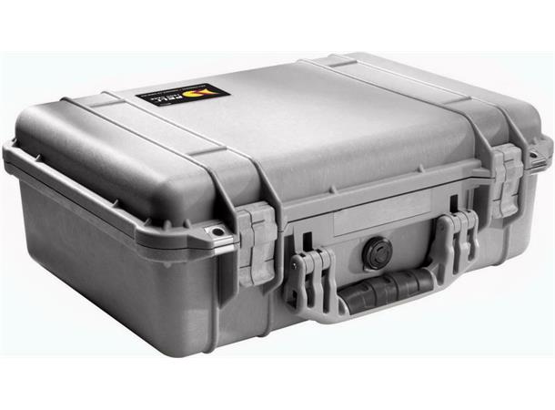 PELI CASE 1500 grå uten skum Innv. mål: 428x286x155 mm