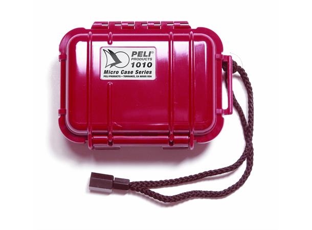 PELI 1010 MICRO CASE rød (MIN 60 STK) innv. mål: 111x75x43 mm