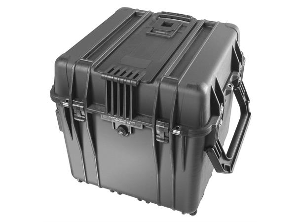 PELI CUBE CASE 0340, sort uten skum Innv. mål: 457x457x457 mm