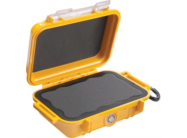 PELI 1010 MICRO CASE gul innv. mål: 111x75x43 mm