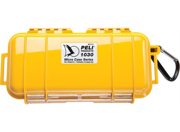 PELI 1030 MICRO CASE gul (MIN 300 STK) Innv. mål: 165x70x52 mm