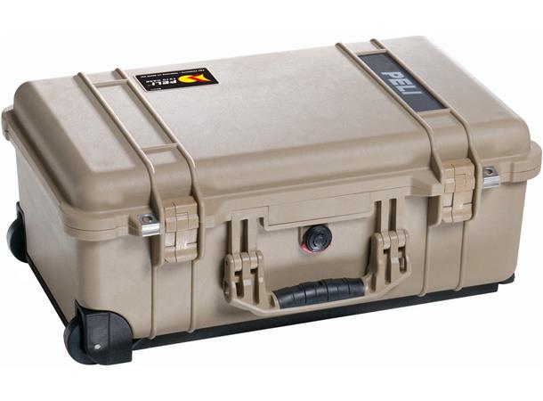 PELI CASE 1510 Desert Tan uten skum Innv. mål: 502x279x193 mm
