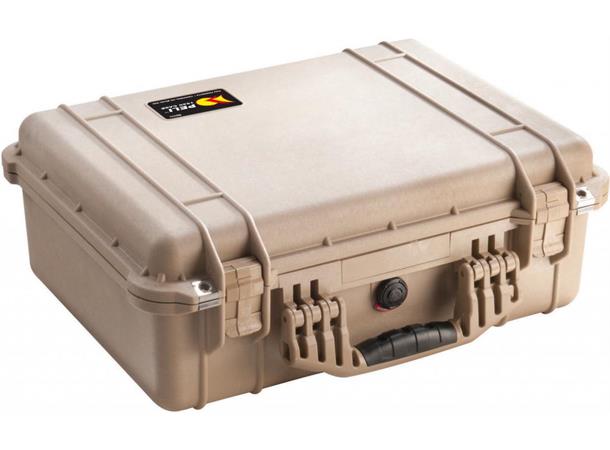 PELI CASE 1520 Desert Tan u/skum Innv. mål: 449x318x171 mm
