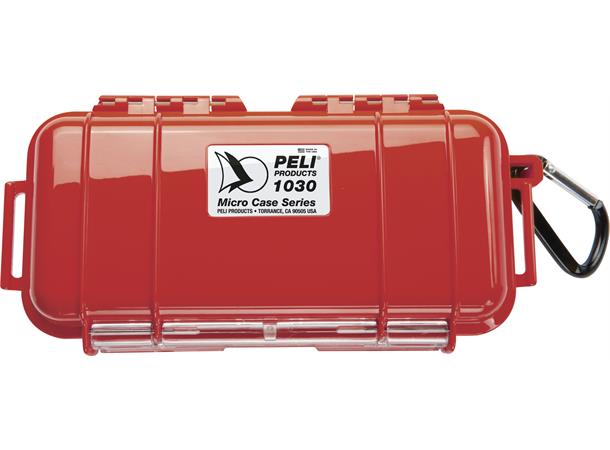 PELI 1030 MICRO CASE rød (MIN 300 STK) Innv. mål: 165x70x52 mm